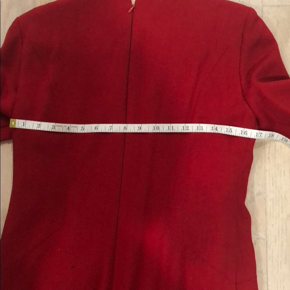 Vintage red dress. Approx size 10 - Picture 7 of 8